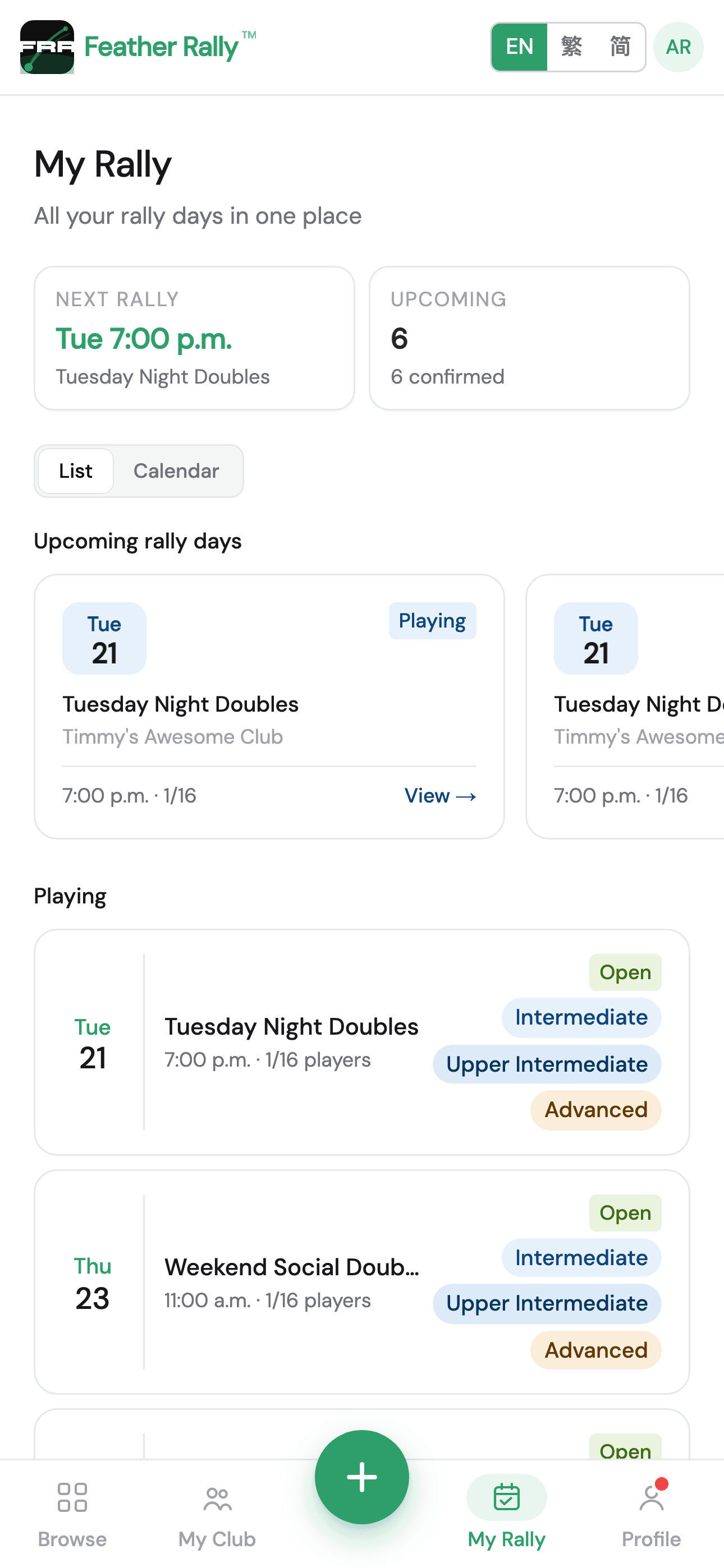 Your week, organized.